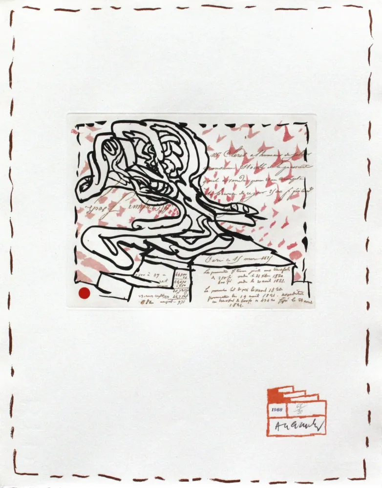 Aguafuerte Alechinsky - Chaque Matin