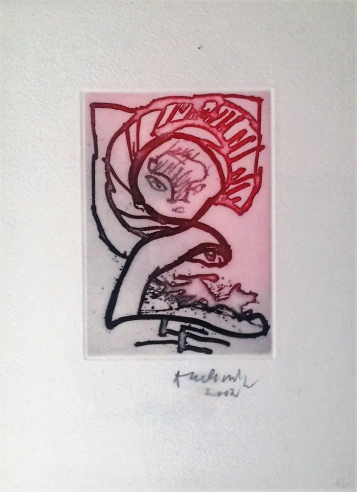 Litografía Alechinsky - Cingrichat ou le Miroir Félin 