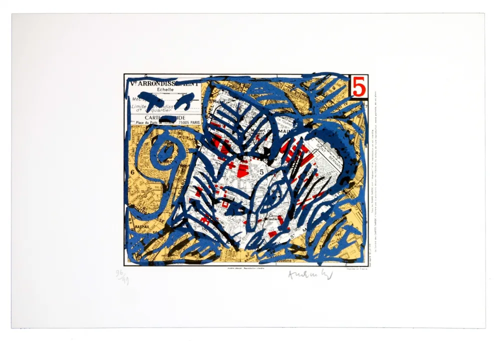Litografía Alechinsky - Cinquième arrondissement (Paris)