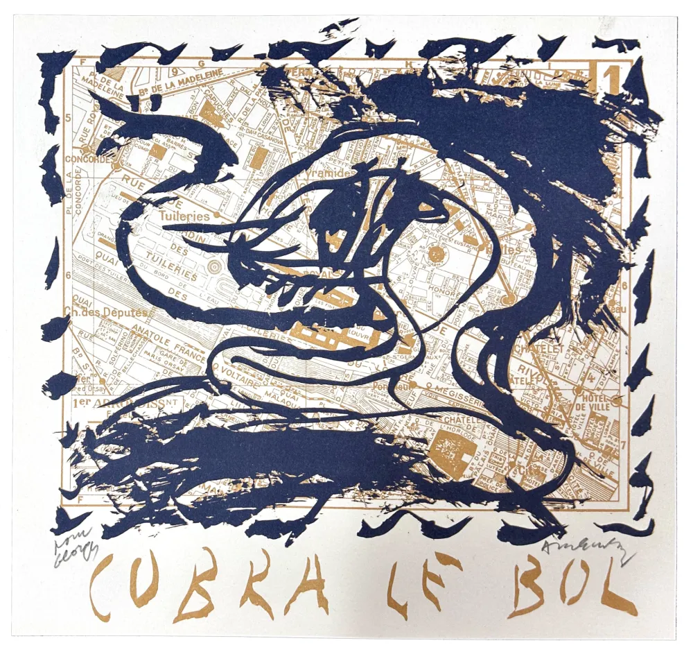 Litografía Alechinsky - Cobra le bol