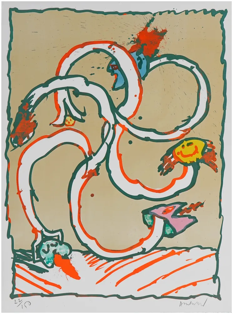 Litografía Alechinsky - Cobroue