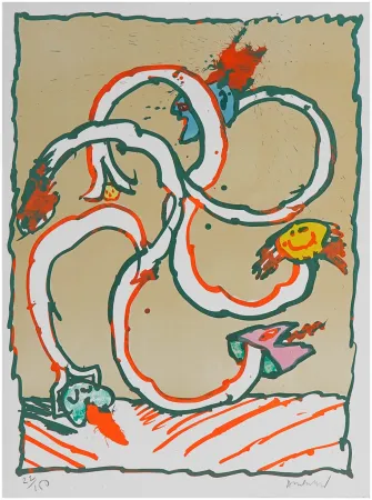 Litografía Alechinsky - Cobroue