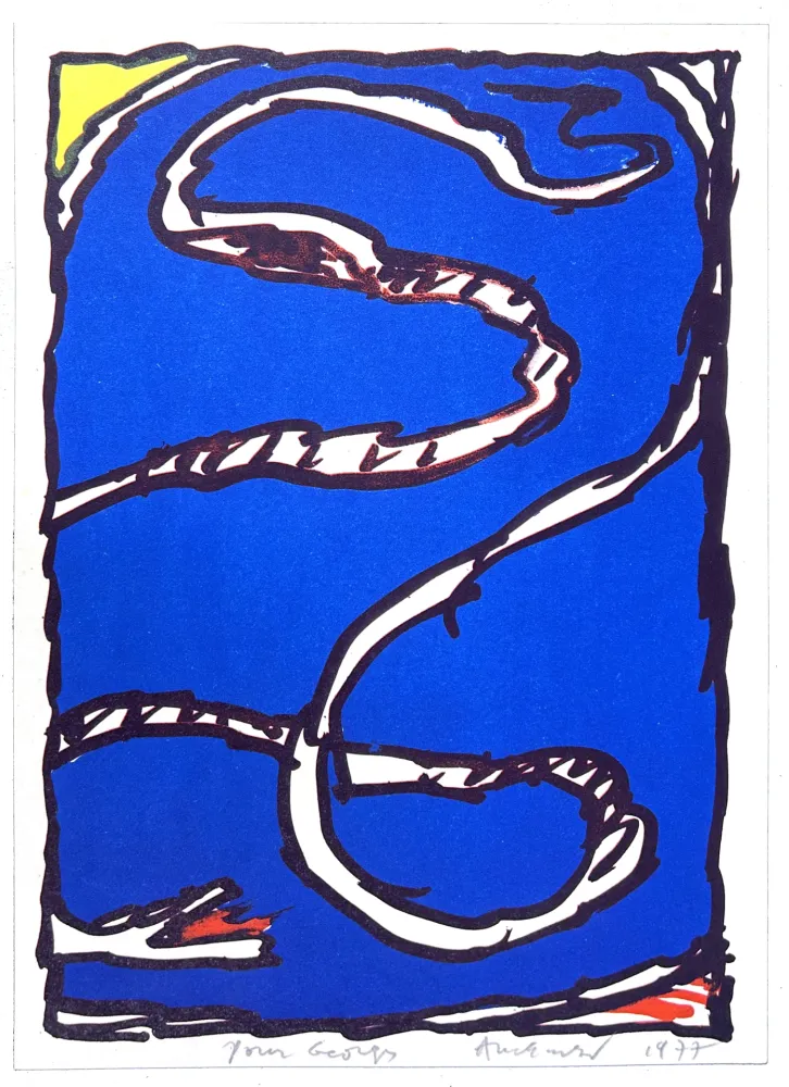 Litografía Alechinsky - Coin jaune