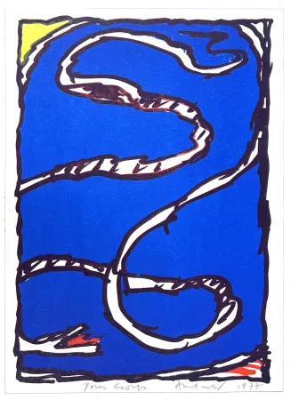 Litografía Alechinsky - Coin jaune