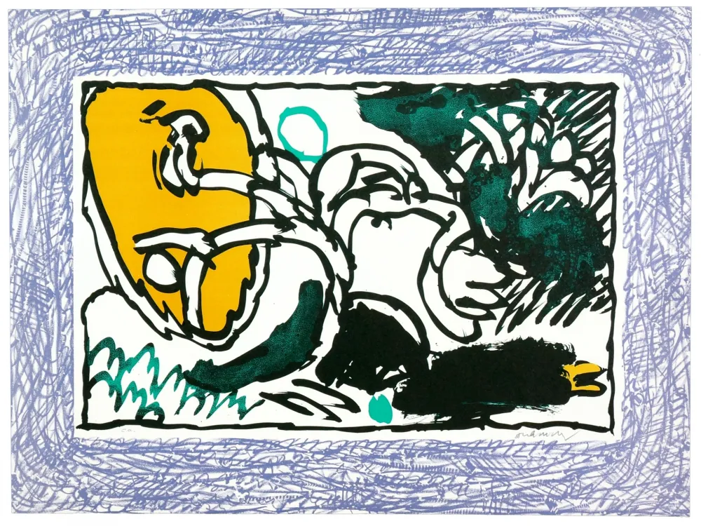 Litografía Alechinsky - Comme un gant