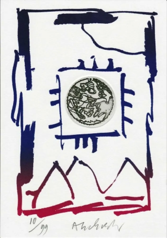 Grabado Alechinsky - Composition