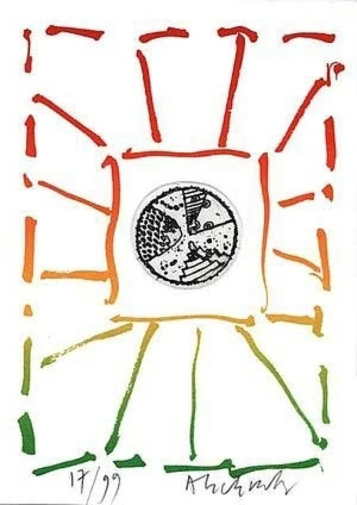 Grabado Alechinsky - Composition