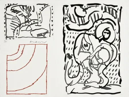 Grabado Alechinsky - Composition