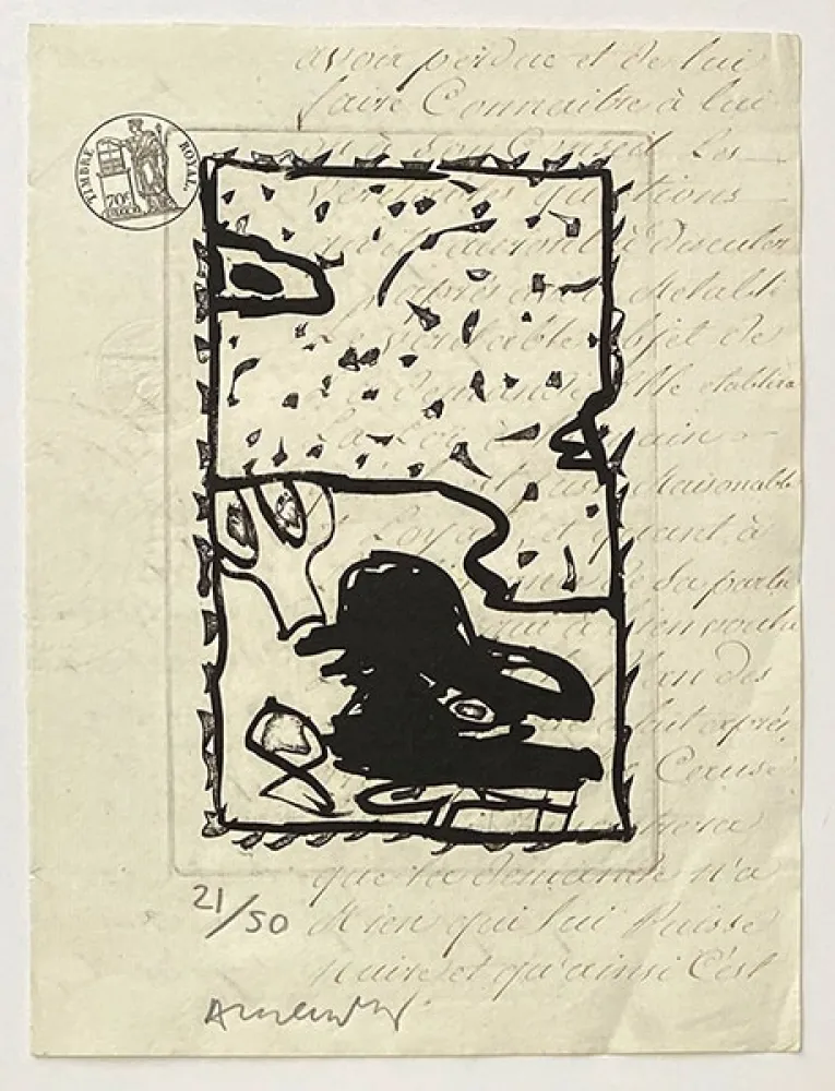 Grabado Alechinsky - Composition