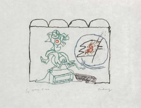 Grabado Alechinsky - Composition