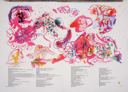 Litografía Alechinsky - Composition - One Cent life, 1964