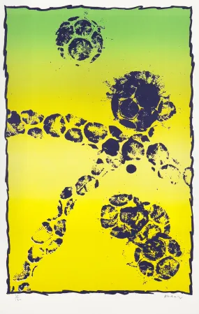 Litografía Alechinsky - Copa del mundo de futbol 