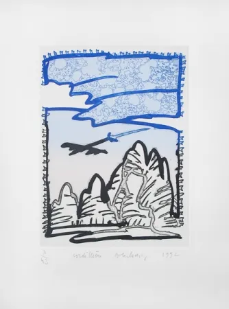 Grabado Alechinsky - Cordillière