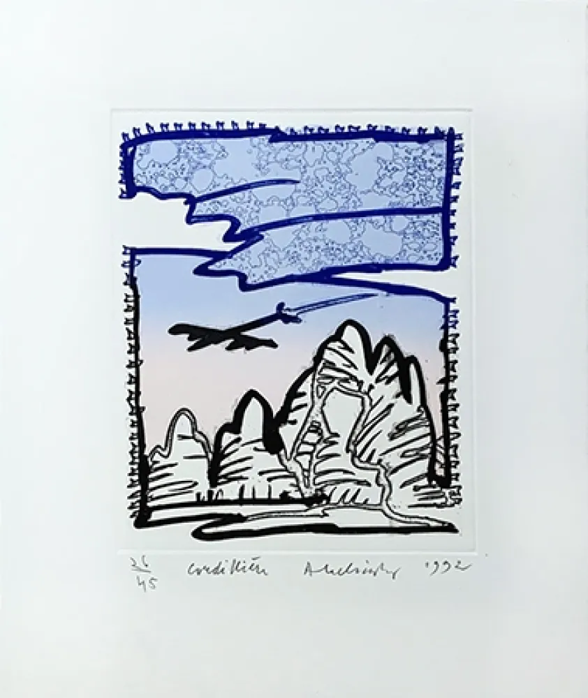 Grabado Alechinsky - Cordilliere