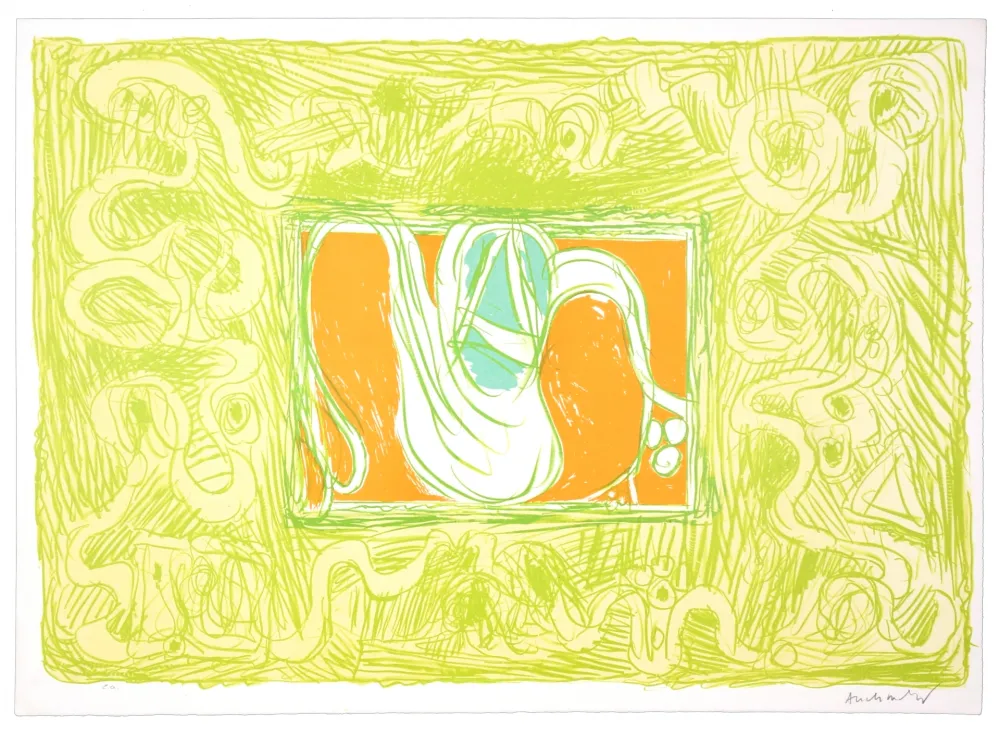 Litografía Alechinsky - Crevette et salade