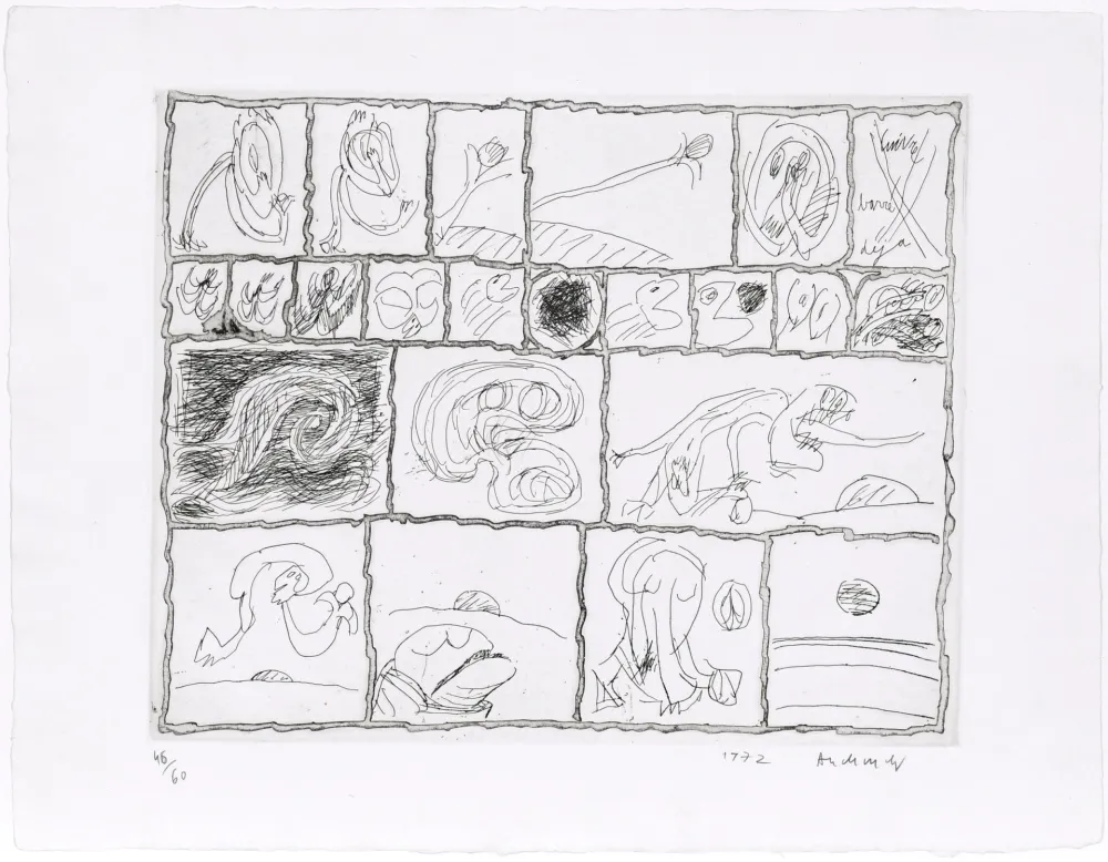 Aguafuerte Alechinsky - Cuivre barré déjà