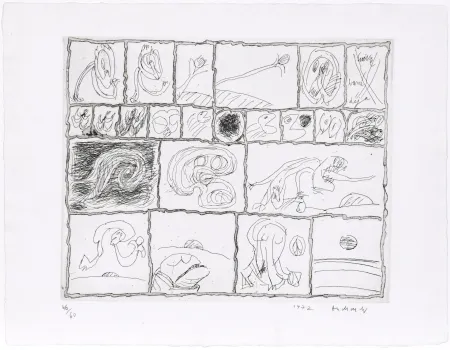 Aguafuerte Alechinsky - Cuivre barré déjà