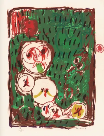 Litografía Alechinsky - Dans le même panier