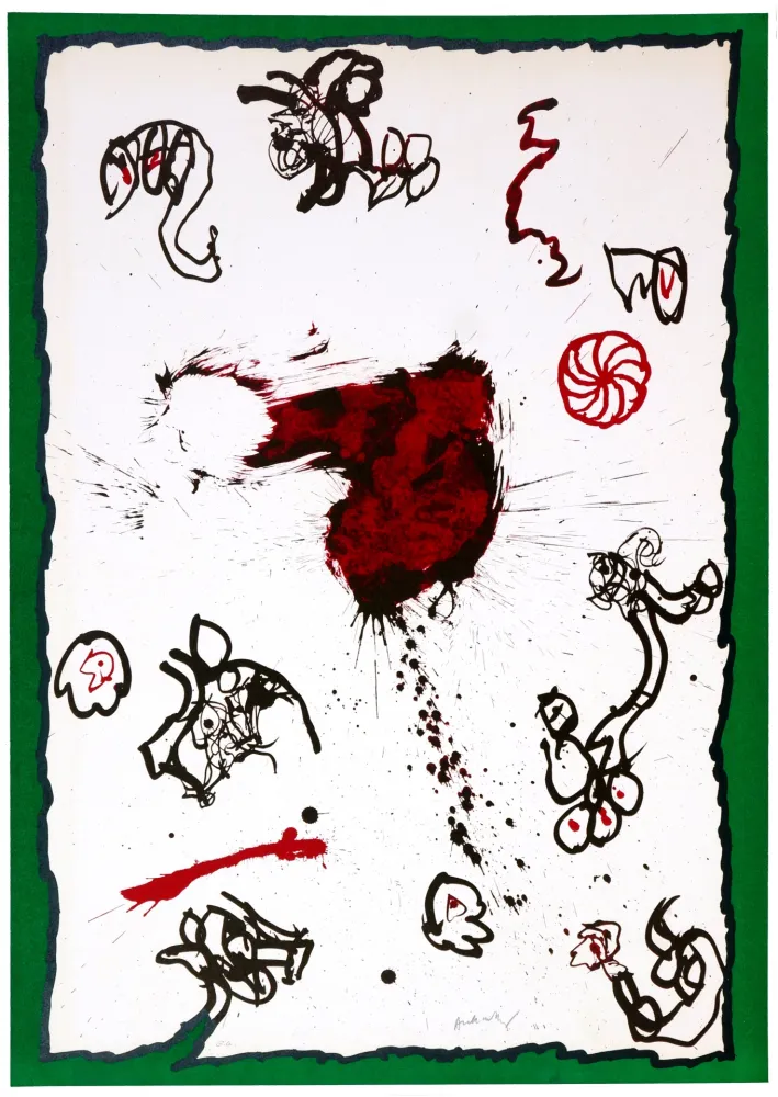 Litografía Alechinsky - Deuxième