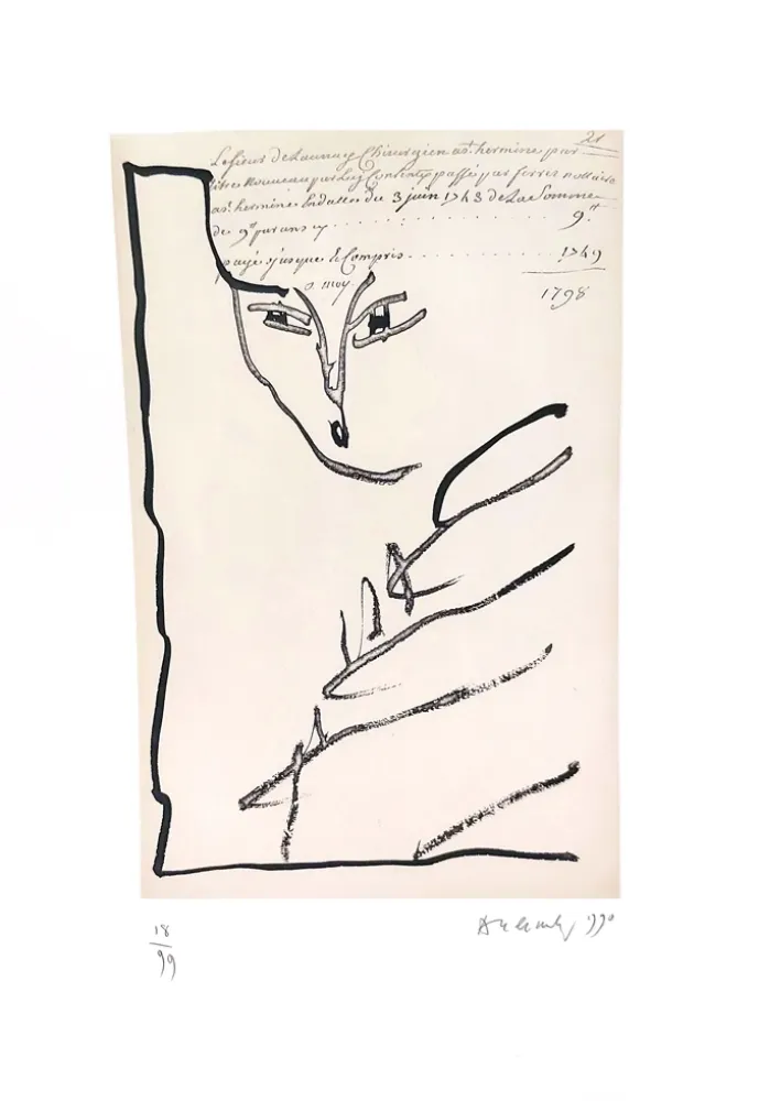 Aguafuerte Y Aguatinta Alechinsky - Devant notaire