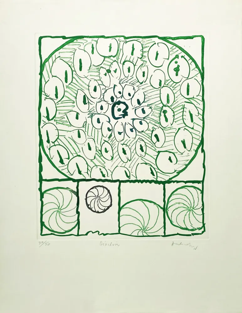 Grabado Alechinsky - Dévidoirs