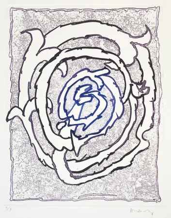 Aguafuerte Alechinsky - Dévidoirs, Planche VII