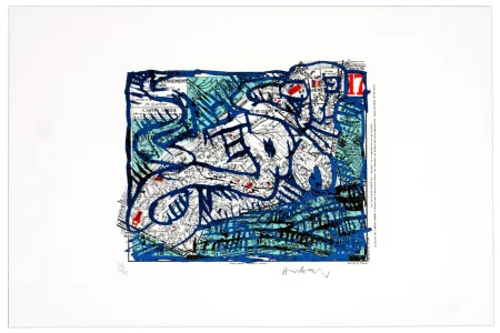 Litografía Alechinsky -  Dix-septième arrondissement (Paris)