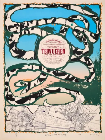 Litografía Alechinsky - Dotremont dans son village