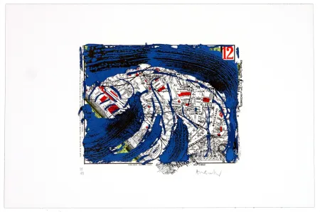 Litografía Alechinsky - Douzième arrondissement (Paris)