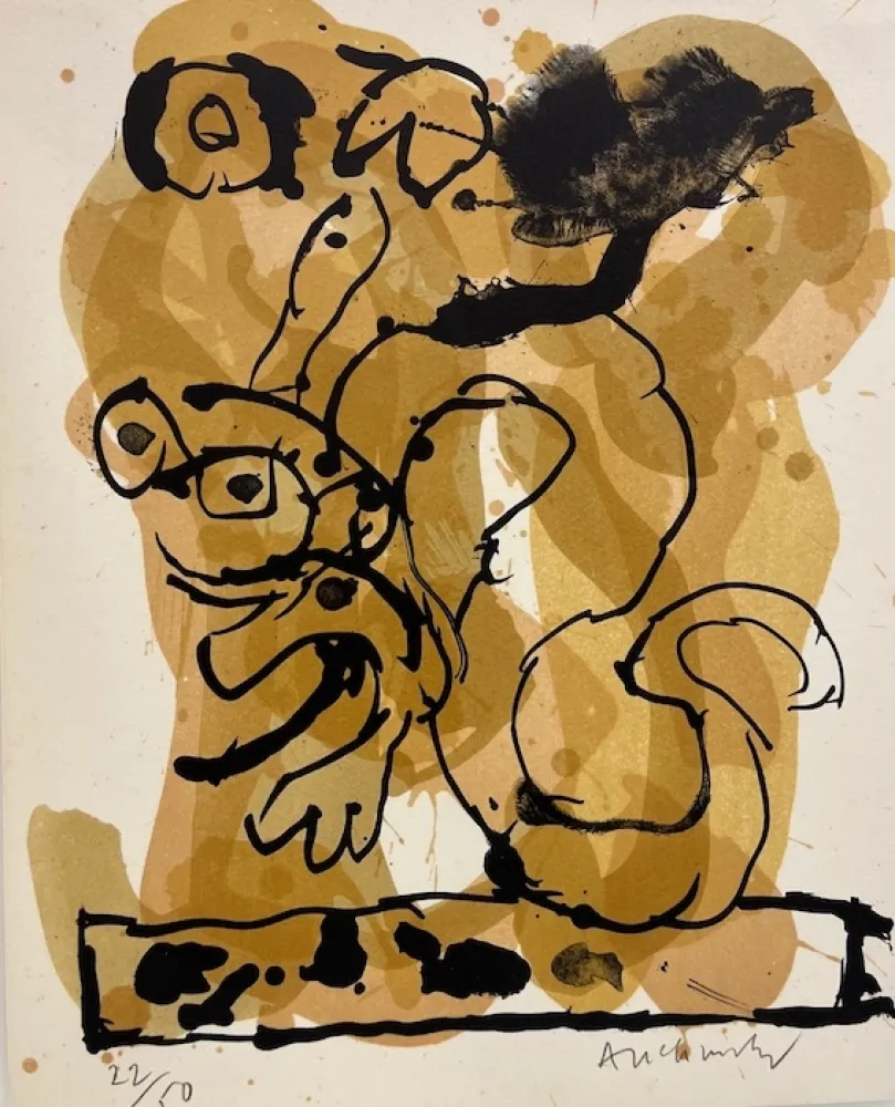 Litografía Alechinsky - Drogonnade