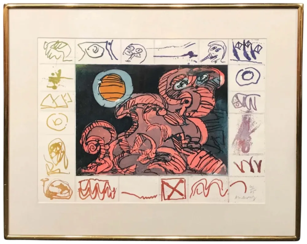 Aguafuerte Alechinsky - Droit de regard