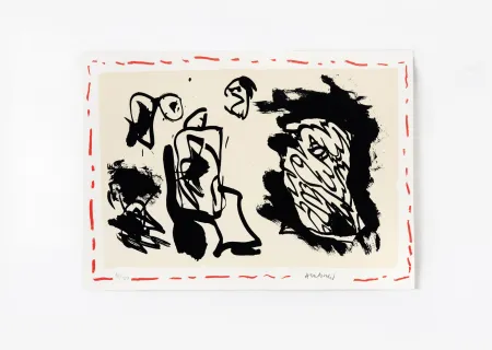 Litografía Alechinsky - D'une venue