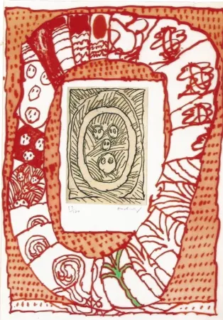 Grabado Alechinsky - Dusseldorf