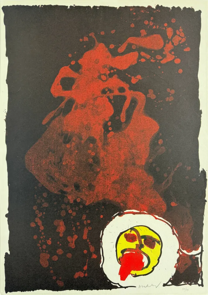 Litografía Alechinsky - Edgar
