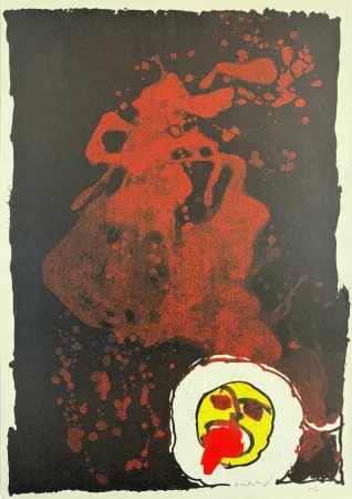 Litografía Alechinsky - Edgar