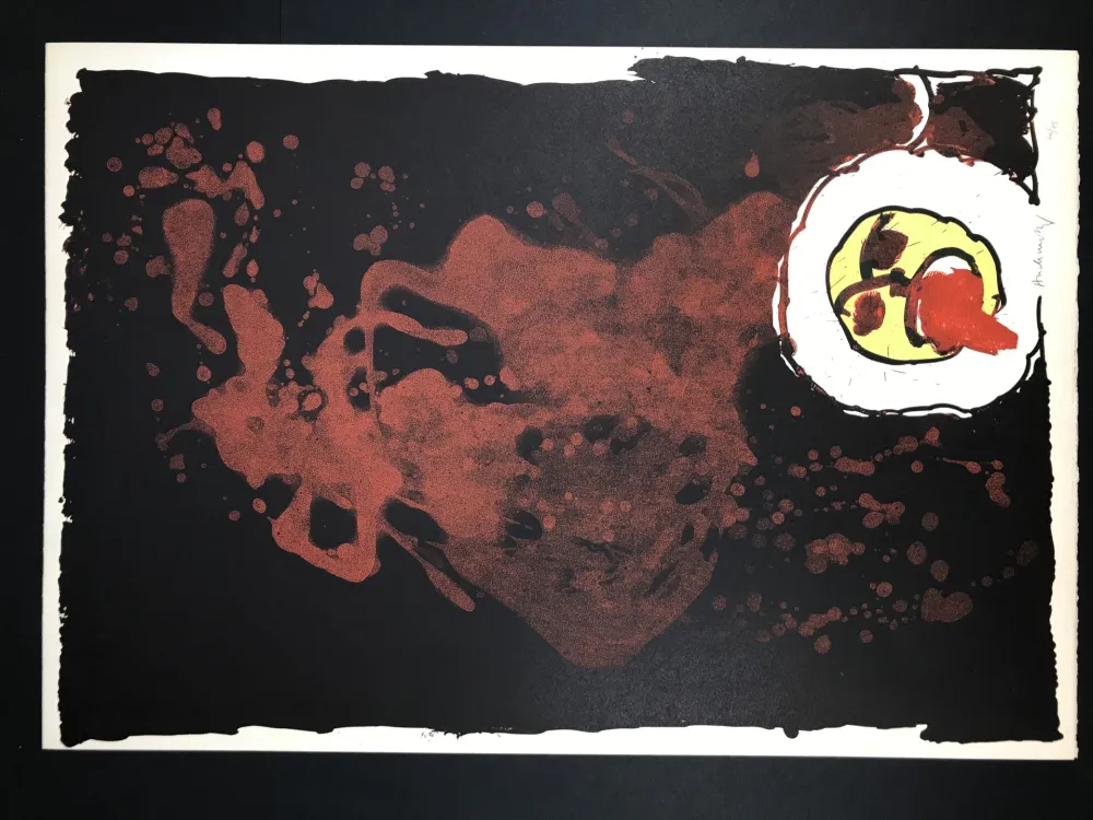 Litografía Alechinsky - Edgar (le tireur de langue)