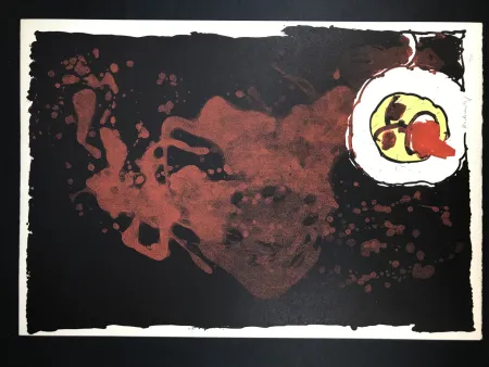 Litografía Alechinsky - Edgar (le tireur de langue)