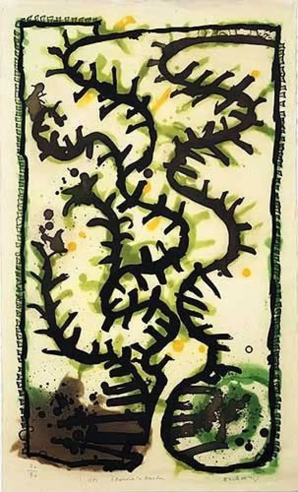 Grabado Alechinsky - Eleonora's garden