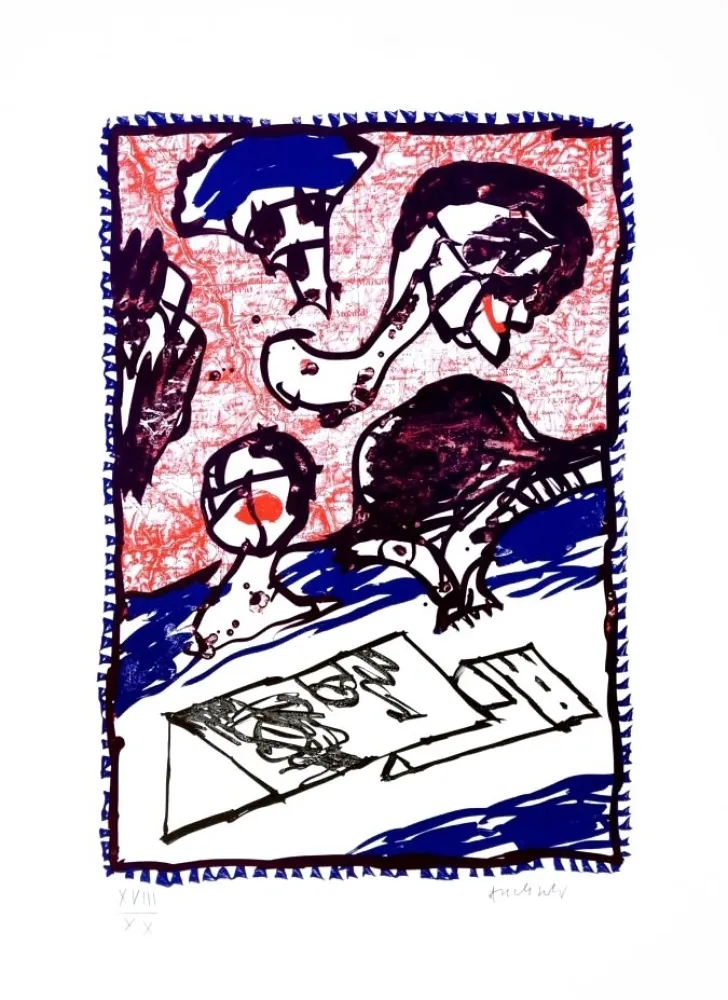 Litografía Alechinsky - En Pente douce