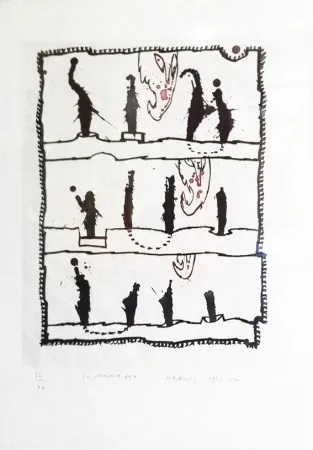 Grabado Alechinsky - En plusieurs fois