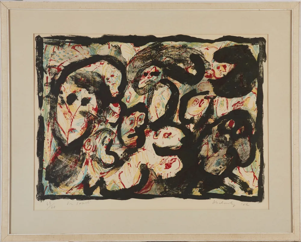 Litografía Alechinsky - En société