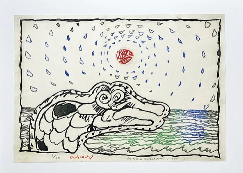 Grabado Alechinsky - En voie de disparition