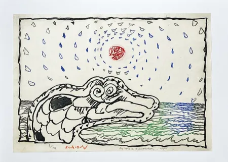 Grabado Alechinsky - En voie de disparition