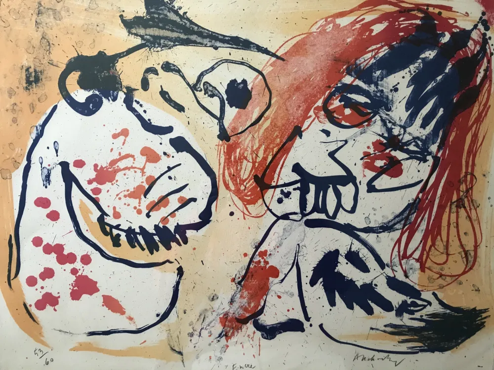 Litografía Alechinsky - Encre