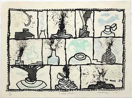 Grabado Alechinsky - Encriers témoins