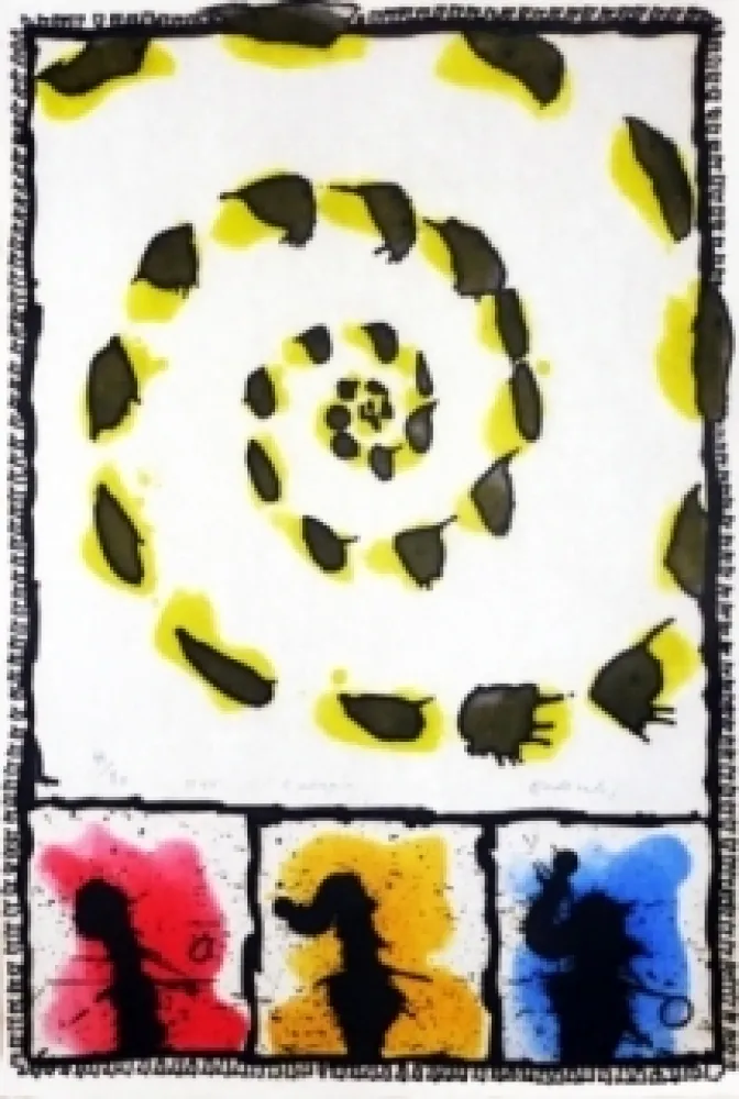 Grabado Alechinsky - Energie