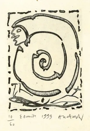 Aguafuerte Alechinsky - Ermite