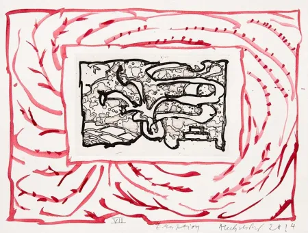 Grabado Alechinsky - Eruption