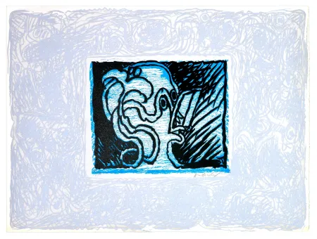 Linograbado Alechinsky - Espionne