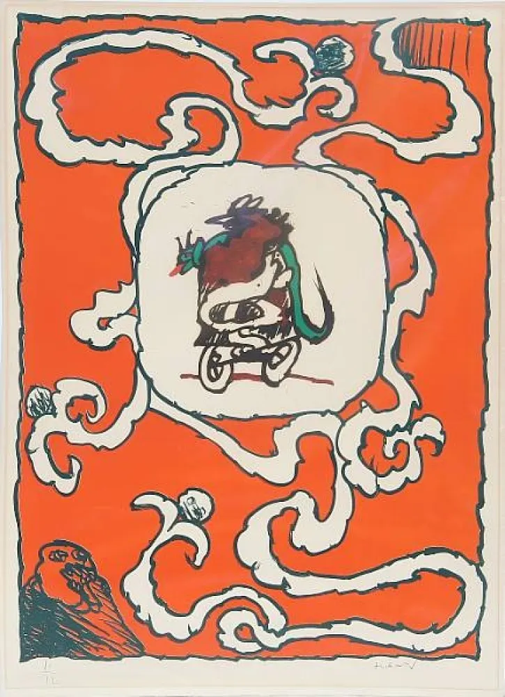 Litografía Alechinsky - Estampe de l'affiche